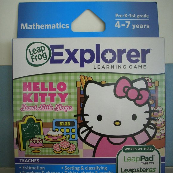 Leap Frog Explorer HELLO KITTY GAME SWEET LITTLE SHOPS LEAP PAD LEAPSTER GS - Picture 2 of 14